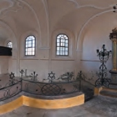 MĚSTO LUŽE: Panorama interiéru synagogy