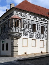 MĚSTO TŘEBÍČ: Malovaný dům na Karlově náměstí